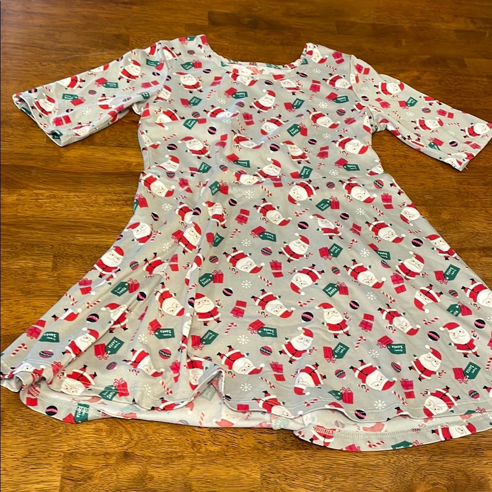 Girls Santa Swing Dress Size 6/6x